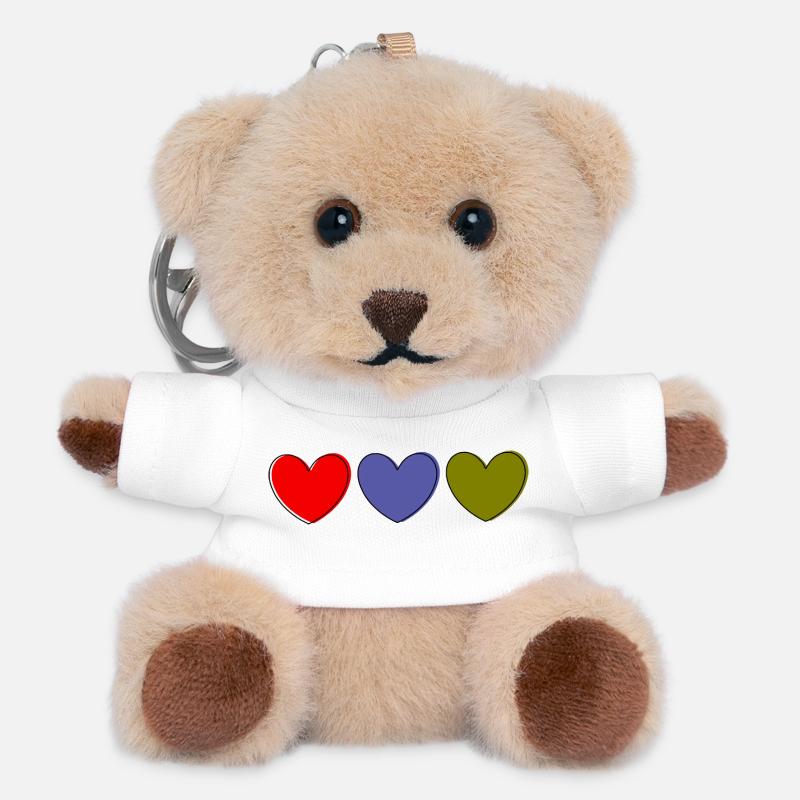 Muttertags Geschenk Mutter Muttertag Geschenkidee  - Teddy Schlüsselanhänger - Weiß