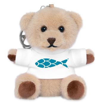 SARDINE. FISH. APRIL FOOL. EASTER. SEA - Teddy Keyring - white - Front