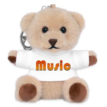MUSIK - Teddy Schlüsselanhänger - Weiß - Vorne