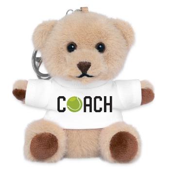Tennis Coach - Teddy Keyring - white - Front