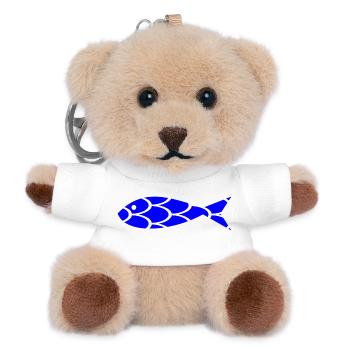 anniversary. Anniversary Decade. humor. funny - Teddy Keyring - white - Front