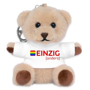 Einziganders - Teddy Schlüsselanhänger - Weiß - Vorne