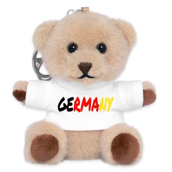 GERMANY Gradient Pinsel-Look - Teddy Schlüsselanhänger - Weiß - Vorne