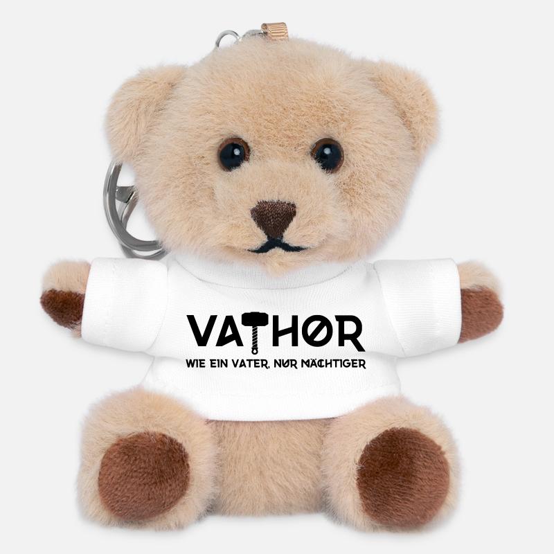 Vathor - Like a father, only more powerful - Teddy Keyring - white