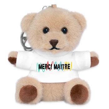 MEISTER. MEISTER. VIELEN DANK. DANKE, MEISTER. MEISTER - Teddy Schlüsselanhänger - Weiß - Vorne
