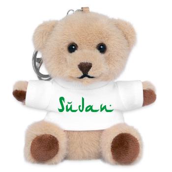 Sudan - Teddy Keyring - white - Front