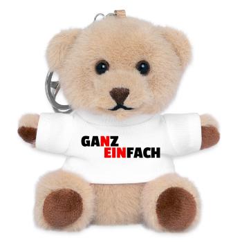 GANZ EINFACH NEIN - Teddy Schlüsselanhänger - Weiß - Vorne