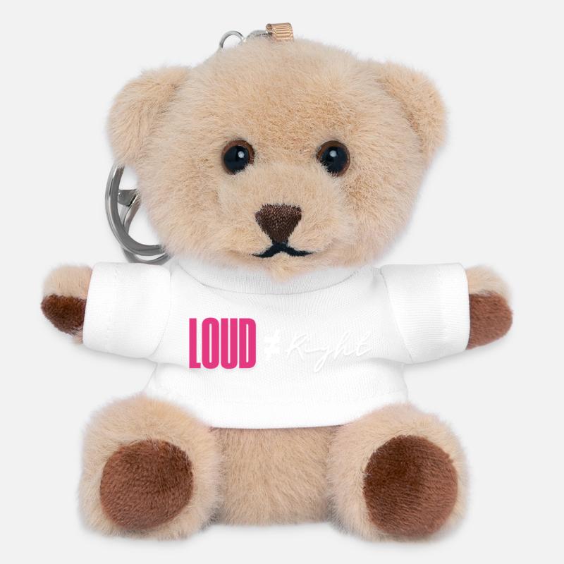Loud does not equal right - Teddy Keyring - white
