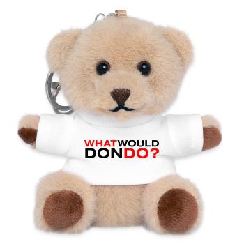 Was würde Don tun? - Teddy Schlüsselanhänger - Weiß - Vorne