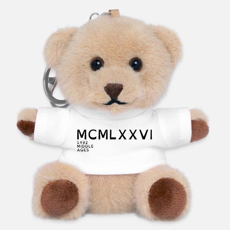 1976_LINE_black - Teddy Schlüsselanhänger - Weiß