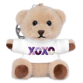 XOXO Patchwork Love Vintage Cute Style - Teddy Schlüsselanhänger - Weiß - Vorne