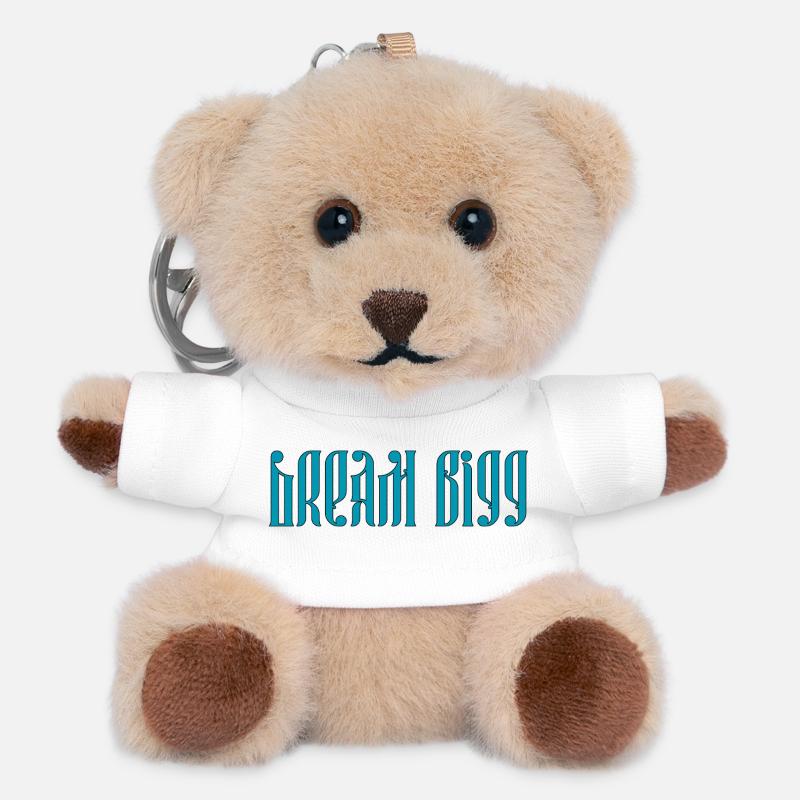 Dream Bigg - Teddy Keyring - white