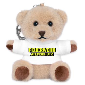 Feuerwehr Atemschutz Signatur - Teddy Schlüsselanhänger - Weiß - Vorne