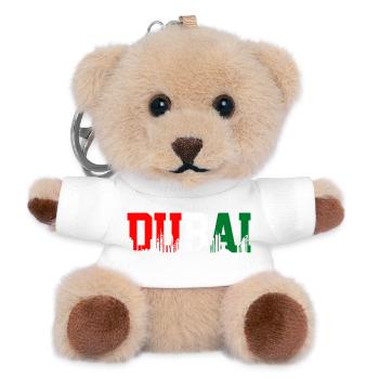 Flag Skyline Citywordmark - Teddy Keyring - white - Front