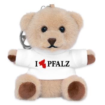 I love Pfalz Rheinland Pfalz - Teddy Schlüsselanhänger - Weiß - Vorne
