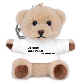 Das war kein Crash das war Netcode - Teddy Schlüsselanhänger - Weiß - Vorne