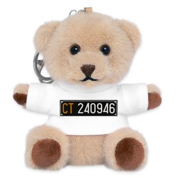 Vorderes Kennzeichen – CT46 - Teddy Schlüsselanhänger - Weiß - Vorne