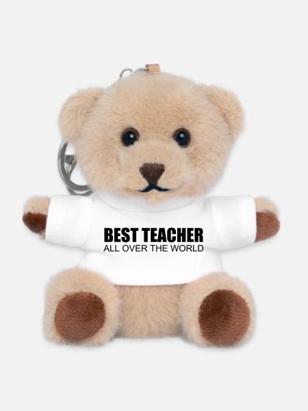 best teacher all over the world - Teddy Keyring - white
