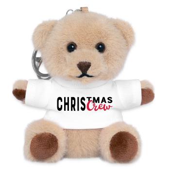 Weihnachten - Teddy Schlüsselanhänger - Weiß - Vorne