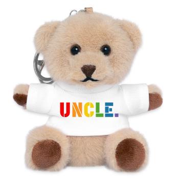 LGBT Rainbow shirt gay uncle LGBT lgbtqi queer - Teddy Schlüsselanhänger - Weiß - Vorne