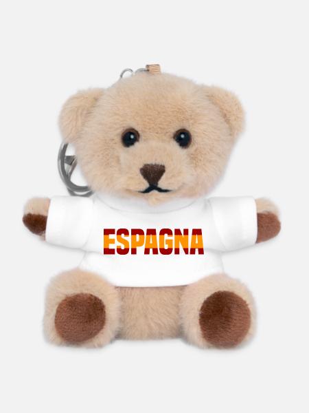 Espagna Contrasté - Porte-clés ourson - blanc