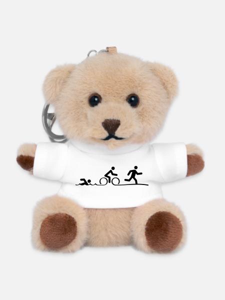 Triathlon, triathlon, swimming, cycling and running - Teddy Keyring - white