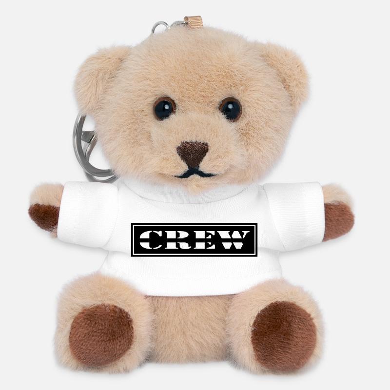 Crew Design im Patch Format - Teddy Schlüsselanhänger - Weiß