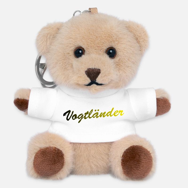 Vogtländer - Teddy Schlüsselanhänger - Weiß