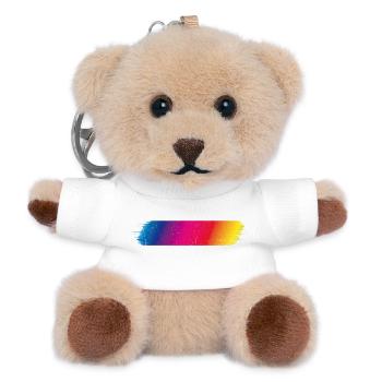 Color spectrum Flash dirty - Teddy Keyring - white - Front