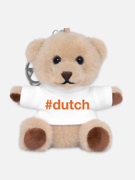 DUTCH Hashtag - Teddy Schlüsselanhänger - Weiß