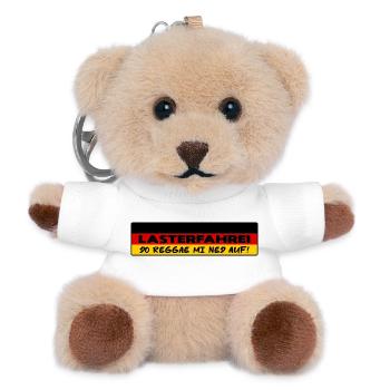 LASTERFAHREI - Do Reggae Mi Ned Auf! DEUTSCHLAND - Teddy Schlüsselanhänger - Weiß - Vorne