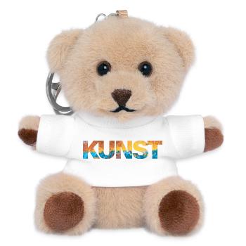 Kunst - Teddy Schlüsselanhänger - Weiß - Vorne