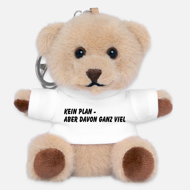 Aucun plan - Porte-clés ourson - blanc