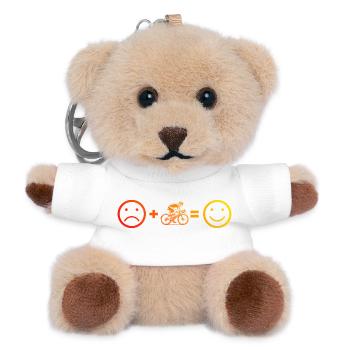 Roadbike artwork for your outfit - Teddy Keyring - white - Front