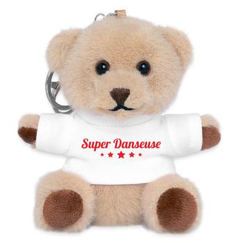 Super Dancer - Dance - Teddy Keyring - white - Front
