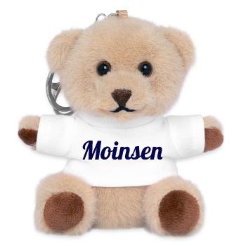 Moinsen! – Das Original für echte Nordlichter - Teddy Schlüsselanhänger - Weiß - Vorne