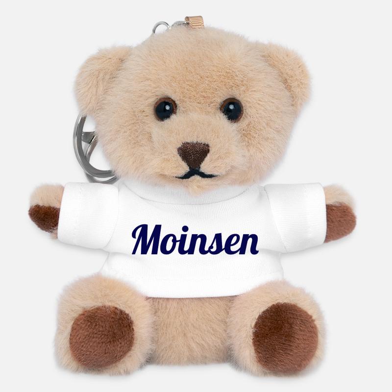 Moinsen! – Das Original für echte Nordlichter - Teddy Schlüsselanhänger - Weiß