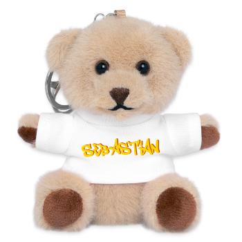 Sebastian - Teddy Schlüsselanhänger - Weiß - Vorne
