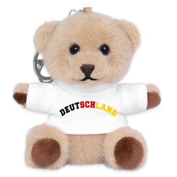 DEUTSCHLAND GERMANY EUROPA DEUTSCHE SPORT FAN - Teddy Schlüsselanhänger - Weiß - Vorne