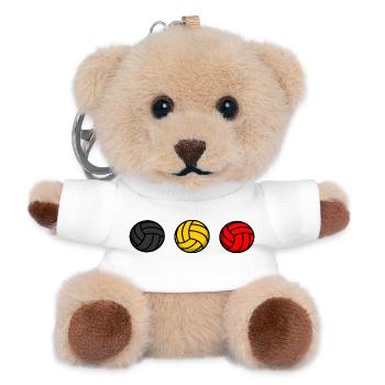 Belgischer Volleyball - Teddy Schlüsselanhänger - Weiß - Vorne