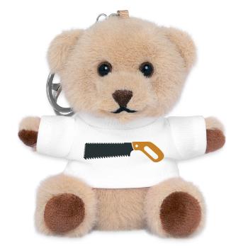 Feinsaege Werkzeug Icon - Teddy Schlüsselanhänger - Weiß - Vorne