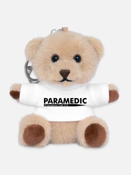 Paramedic Emergency Call 112 - Teddy Keyring - white