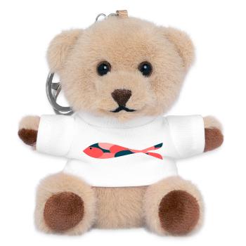 SARDINE. FISCH. APRILSCHERZ. OSTERN. MEER - Teddy Schlüsselanhänger - Weiß - Vorne