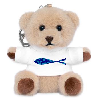 SARDINE. FISH. APRIL FOOL. EASTER. SEA - Teddy Keyring - white - Front