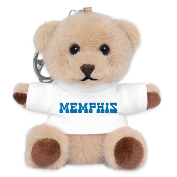 Memphis Tennessee - Teddy Schlüsselanhänger - Weiß - Vorne