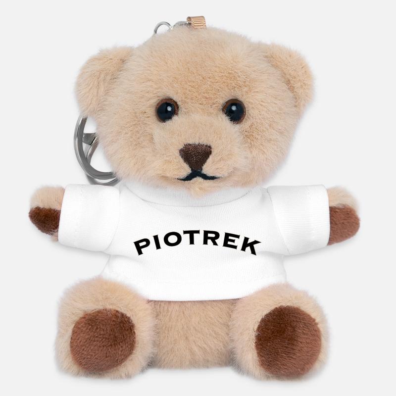 Piotrek - Teddy Keyring - white