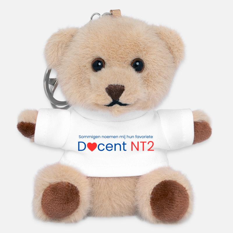Favourite NT2 teacher - Teddy Keyring - white