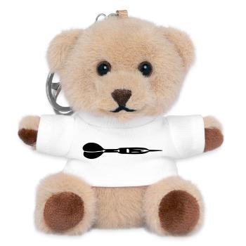 Dart Icon - Teddy Keyring - white - Front
