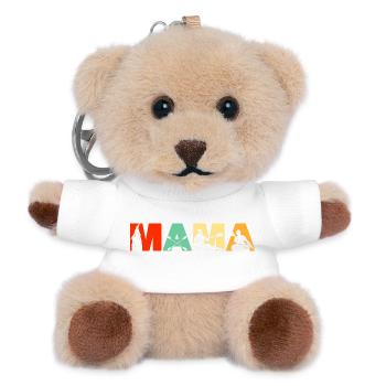 Kayaker MAMA Retro Sunset Kayaking Geschenk - Teddy Schlüsselanhänger - Weiß - Vorne