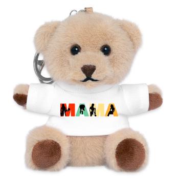 Basse Maman Musicienne rétro Mère - Porte-clés ourson - blanc - Devant
